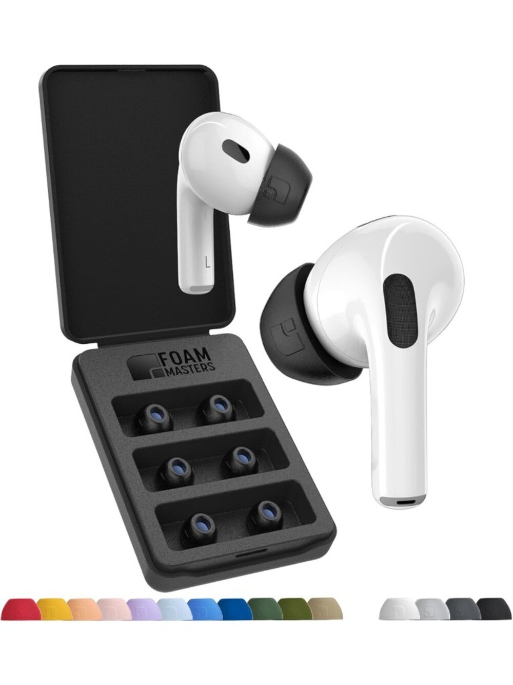 Ultra-Premium Memory Foam Ear Tips for AirPods Pro | 3 Pairs | Secure Fit